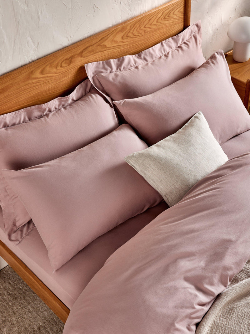 John Lewis Washed Cotton Fitted Sheet Single, UK version