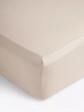 John Lewis Easy Care Organic Cotton 200 Thread Count Count Deep Fitted Sheet - White Single