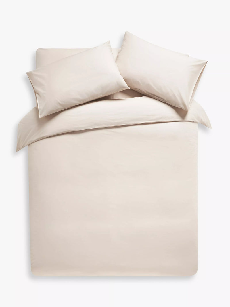 John Lewis Easy Care Organic Cotton 200 Thread Count Standard Pillowcase