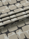 Scion eyelet curtains putty and charcoal pair, imported from the UK