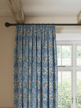 John Lewis Morris & Co. Bower Pair Lined Pencil Pleat Curtains 137x117cm- Buy online at McGrocer