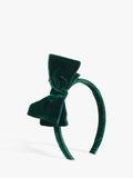 Trotters kids velvet bow headband (British brand)