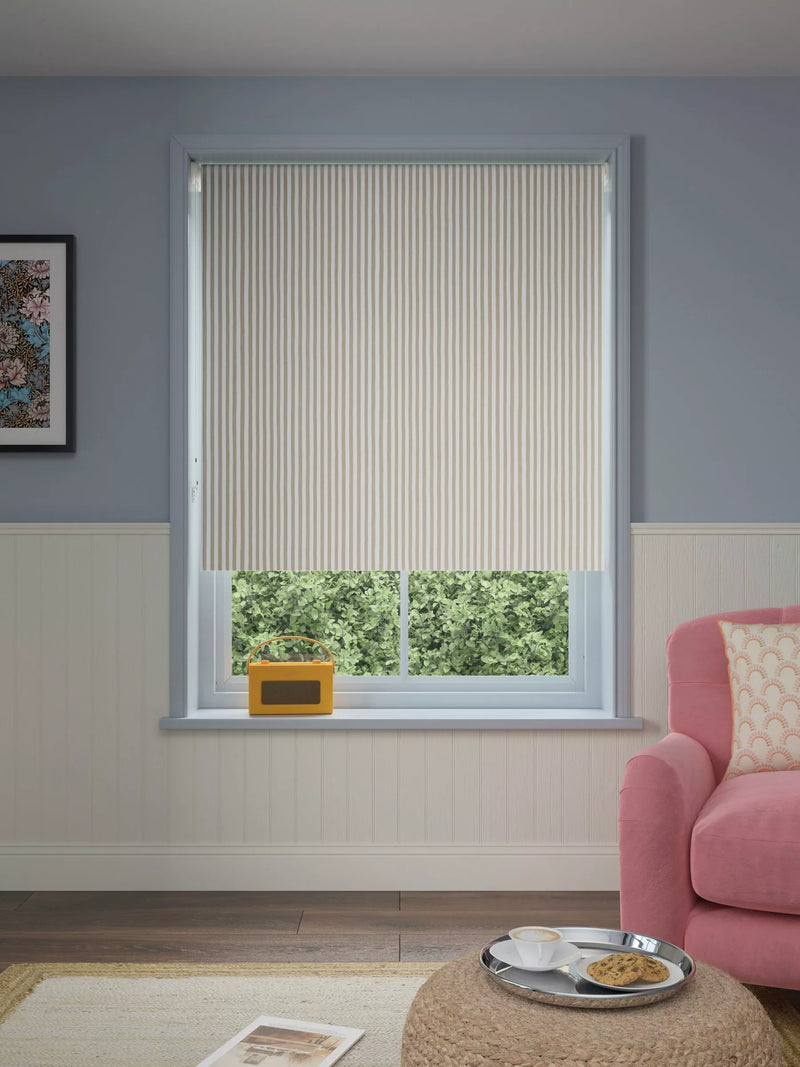John Lewis Conwy Stripe blackout roller blind, UK version