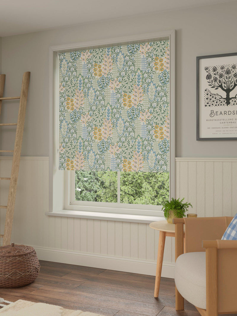 John Lewis Alva blackout thermal roller blind soft teal - British product