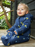 Frugi Bee Rambler Pram Suit Navy Multi - British product