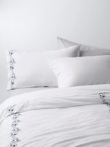 John Lewis John Lewis Highbury Pure Cotton Embroidered Percale Bedding 200 Thread Count White Single- Buy online at McGrocer