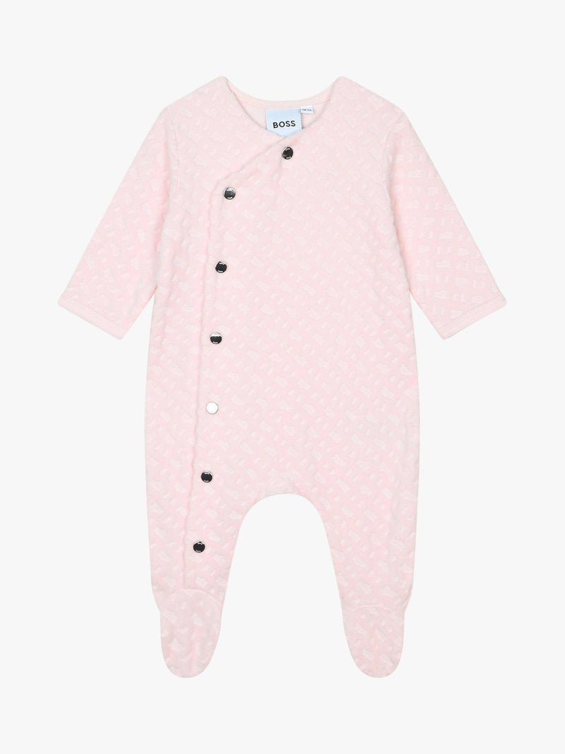 Boss baby sleepsuit and hat set pink - British product