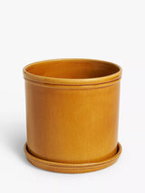 John Lewis John Lewis Classic Glazed Stoneware Planter Honey Large- Buy online at McGrocer