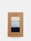 HUSH cashmere blend ankle socks pack of 3 (British brand)