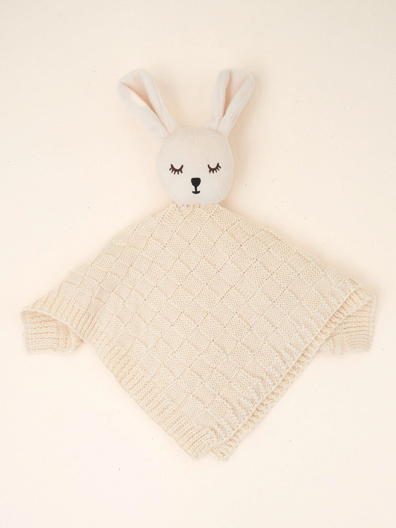 Truly baby cotton knitted bunny comforter, (British brand)
