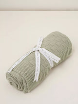 John Lewis Truly Baby Basket Stitch Knitted Baby Blanket- Buy online at McGrocer