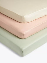 John Lewis John Lewis Cotton Fitted Baby Sheet Pack of 3 Cotbed- Buy online at McGrocer