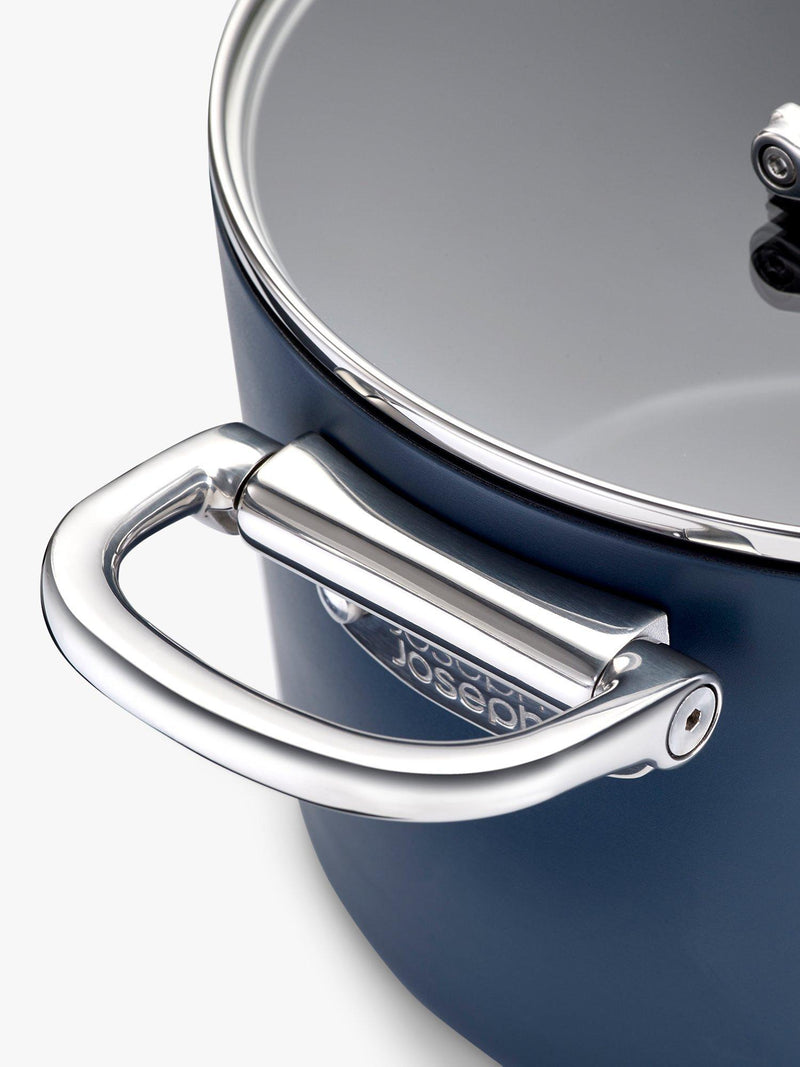Joseph Joseph non-stick saucepan with folding handle 5.1L (British brand)