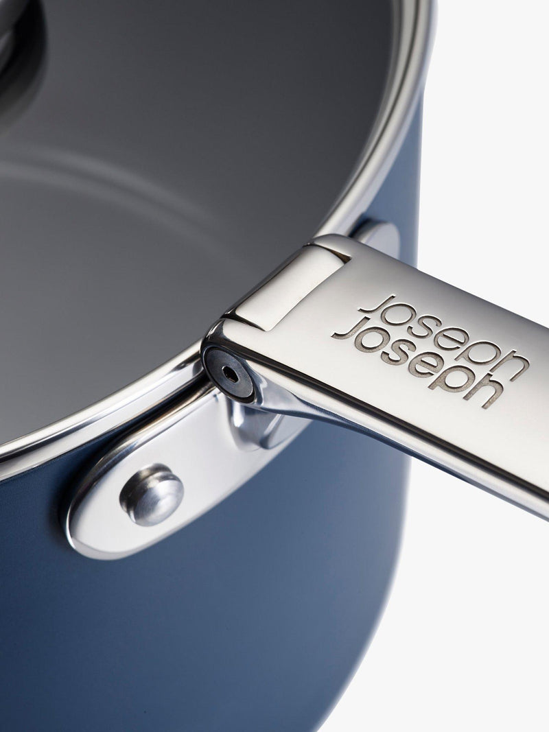 Joseph Joseph non-stick saucepan with folding handle 5.1L (British brand)