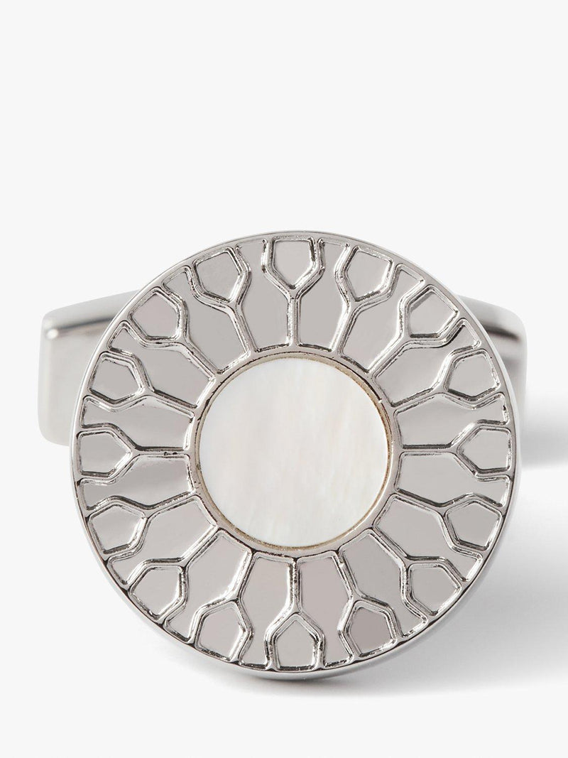Simon Carter Petal cufflinks with Mother of Pearl (British brand)