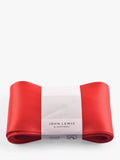 John Lewis double satin ribbon 5m x 75mm red - British product
