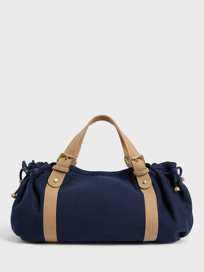 حقيبة كتف Gerard Darel 24H البحرية، مستوردة من المملكة المتحدة