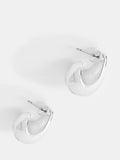 Mint Velvet domed drop earrings silver 2cm (British brand)