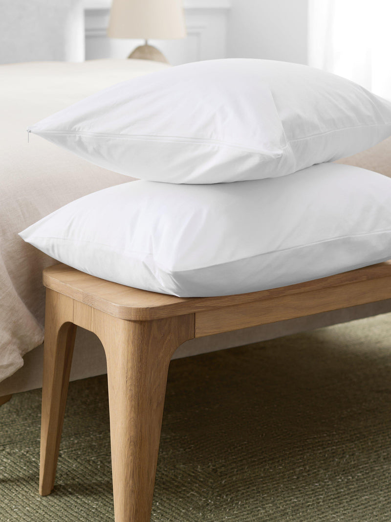 John Lewis natural cotton standard pillow liners pair - British product