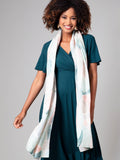 Alie Street Miriam Pastel Mosaic silk blend scarf (British brand)