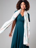 Alie Street Miriam Pastel Mosaic silk blend scarf (British brand)