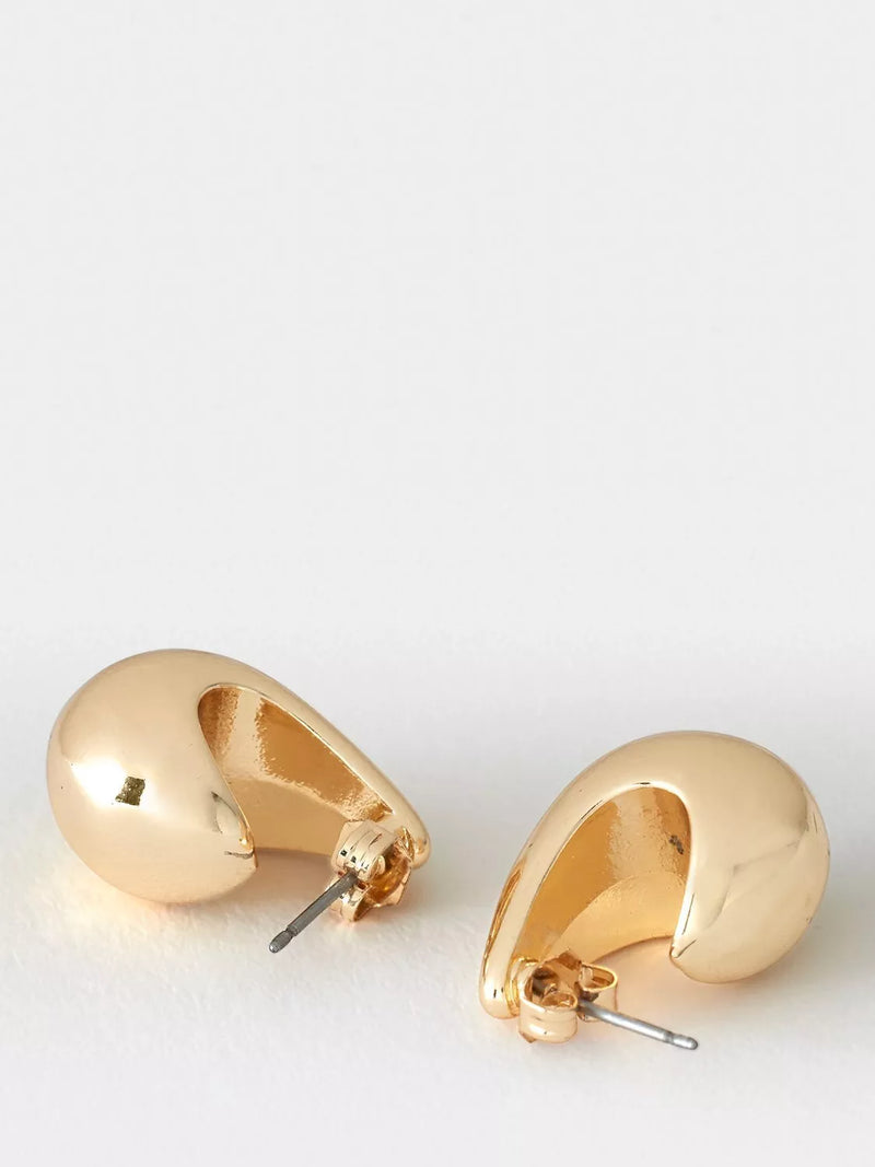 Mint Velvet domed drop earrings gold - British product