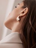 Mint Velvet domed drop earrings gold - British product