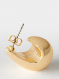 Mint Velvet domed drop earrings gold - British product