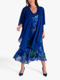 chesca Chiffon Shawl Cobalt, imported from the UK