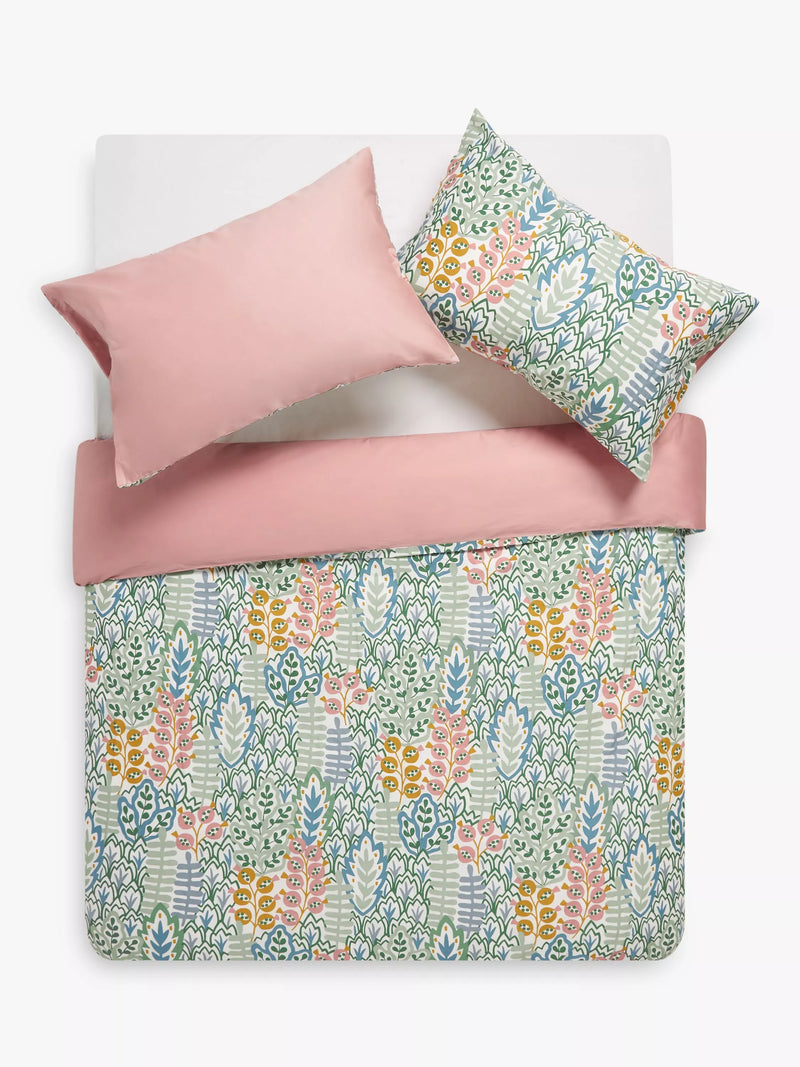 John Lewis Alva organic cotton duvet cover set single (British brand)