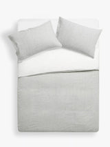 John Lewis John Lewis Graphite Stripe Seersucker Duvet Cover Double- Buy online at McGrocer