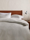 John Lewis Graphite Stripe Duvet Cover Seersucker Double, UK version