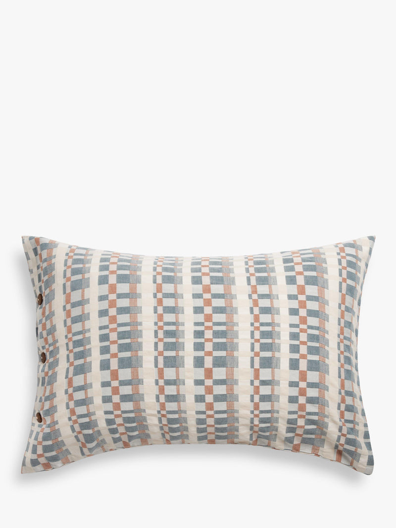 John Lewis Moment Check single duvet cover - British product