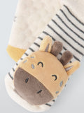 John Lewis Baby Giraffe Rattle Socks Multi Pack of 2, UK version