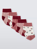 John Lewis baby hedgehog stripe socks pack of 5, UK version