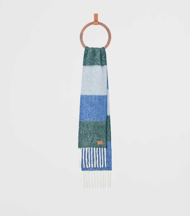 LOEWE alpaca-wool-blend jacquard stripe scarf, UK version