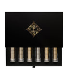 Initio Parfums Privés fragrance discovery set with Oud For Greatness and Atomic Rose, 6 x 10ml, UK version