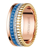 Boucheron Quatre blue ring mixed gold hyceram, UK version