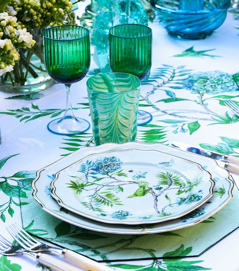 Aquazzura linen Secret Garden tablecloth 160cm x 300cm - British product