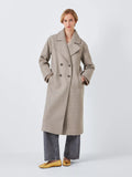 John Lewis ANYDAY Relaxed City Coat, Black - McGrocer