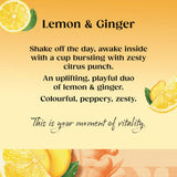 Twinings lemon and ginger herbal tea bags 20 bags 30g (British brand)