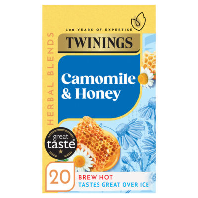 Twinings Camomile Honey tea bags 20 pack 30g, imported from the UK