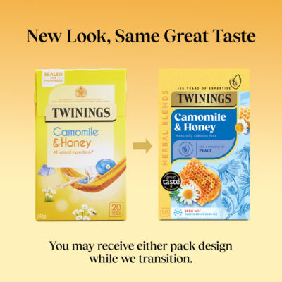 Twinings Camomile Honey tea bags 20 pack 30g, imported from the UK