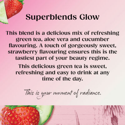 Twinings Superblends Glow with Strawberry, Cucumber and Green Tea, 20 Tea Bags