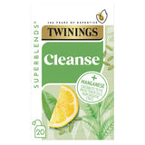 ASDA Cleanse Matcha and Green Tea Blend with Lemon and Fennel 20 Tea Bags 40g- Buy online at McGrocer