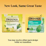 Twinings pure peppermint herbal tea bags 160g (British brand)
