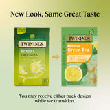 Twinings lemon green tea bags 40g (British brand)