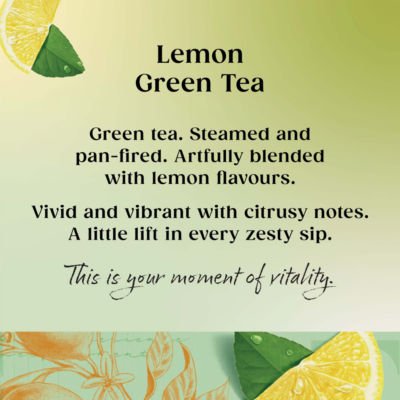 Twinings lemon green tea bags 40g (British brand)