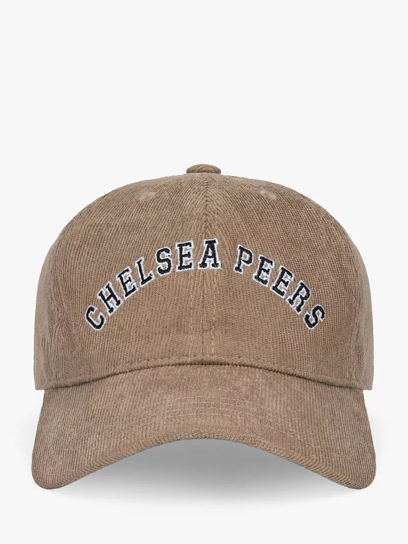 Chelsea Peers corduroy baseball cap camel, imported from the UK