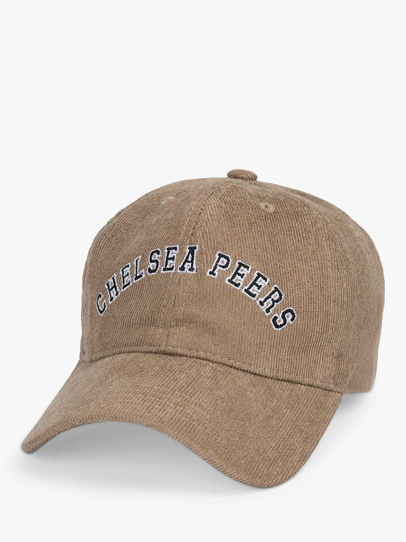 Chelsea Peers corduroy baseball cap camel, imported from the UK
